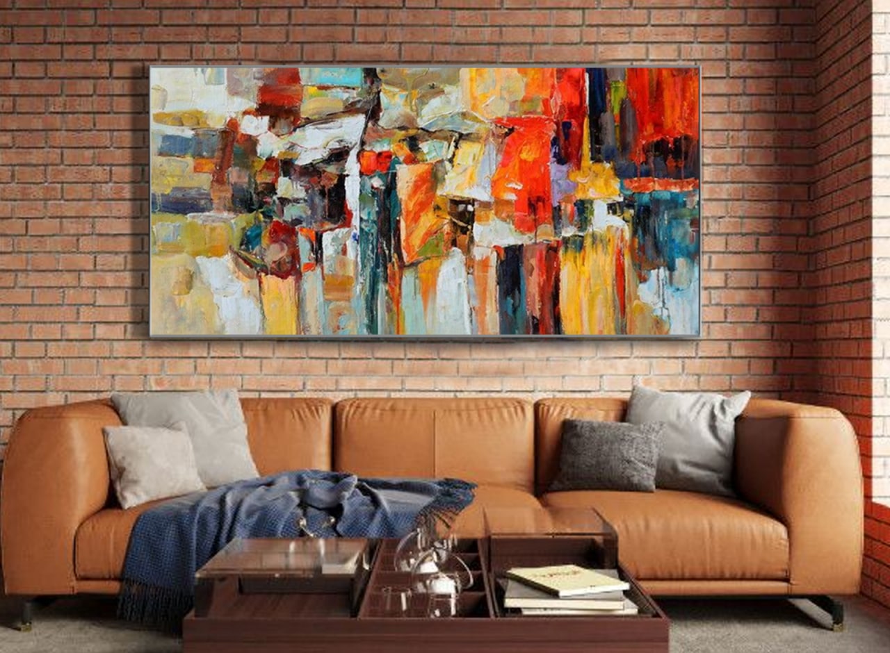 happy abstract paintings